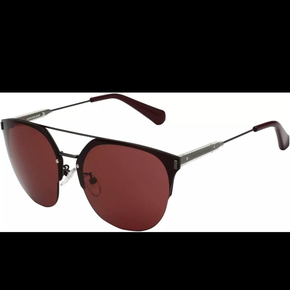Calvin Klein Women's Pilot Black Sunglasses CKJ172SAF-627 Designer Luxury #65